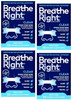 Breathe Right Nasal Strips Clear Sensitive Skin Small/Medium 30 Strips Pack Of 4