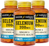 Mason Natural Selenium 200 Mcg Antioxidant Supplement For Immune Support & Prostate Health Essential Trace Mineral 60 Tablets (Pack Of 3)