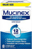 Mucinex 12 Hour Maximum Strength Chest Congestion Expectorant Tablets 600Mg Guaifenesin With Extended Relief Pack Of 1 120 Count Mucinex 12 Hour Maximum Strength Chest Congestion Expectorant Tablets 600Mg Guaifenesin With Extended Relief Pack Of 1 120 Count
