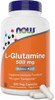 Now Foods Supplements Lglutamine 500 Mg Nitrogen Transporter Amino Acid 120 Veg Capsules