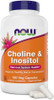 Now Choline & Inositol 180 Vegetarian Capsules (Pack Of 2) Now Choline & Inositol 180 Vegetarian Capsules (Pack Of 2)