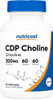 Nutricost Cdp Choline (Citicoline) 300Mg 60 Vegetarian Capsules Nongmo Vegetarian Friendly Gluten …