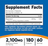 Nutricost Magnesium Malate 2100Mg 180 Capsules Vegetarian Nongmo Gluten
