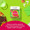Olly Metabolism Gummy Rings Apple Cider Vinegar Vitamin B12 Chromium & Probiotic + Prebiotic Gummy Digestive Support And Gut Health 500 Million Cfus Fiber