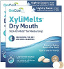 Oracoat Xylimelts For Dry Mouth Night Time Or Day Moisturizing Dry Mouth Adhering Discs Sugar With Xylitol 80 Count Slightlysweet Flavor 8Hour Relief