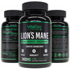 VitaRaw Organic Lions Mane Supplement Capsules 2400 mg  Powerful Nootropic Helps Maintain Memory Energy and Mental Clarity Vegan Brain Booster Focus Pills Real Lions Mane Supplement