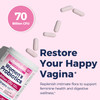 NewRhythm Women's Probiotics Organic Prebiotics 70 Billion CFU 10 Strains Vaginal Probiotics for Urinary & Digestive Health 30 Vegan Capsule