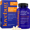 Lovebug Award Winning Maximum Strength Rebuild and Restore Immune and Digestive Microbiome  10 Clinically Studied Strains for Constipation Diarrhea and Upset Stomach  25 Billion CFU