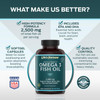 Life's Fortune Fish Oil Omega 3 Concentrate Supplement 2500 mg 60 Softgels