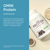 BRAINMD Dr Amen Omni Protein Chocolate - 2.38 lbs - Plant-Based Protein Powder - Promotes Energy & Exercise Recovery - Vegan Vegetarian Sugar Free Gluten Free - 30 Servings