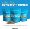 Paleovalley 100% Grass Fed Bone Broth Protein Powder  Chocolate  Rich in Collagen for Hair Skin Gut Health Bone and Joint Support  28 Servings