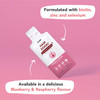 HairZooki® High Strength Biotin Zinc & Selenium Wrapped in Lipids for Maximum Absorption | Alcohol Free Vegan Soy Free Natural Ingredients | Support Hair Skin & Nail (Raspberry 30 Servings)