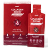 Zooki 11,000mg Super Strength Marine Collagen Liquid Sachets | Hydrolysed Peptides | Ultimate Skin Hair Nails Joints Bones & Muscles Support (Sour Cherry Flavour 14 Servings)