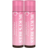 Burt'S Bees 2-Pack Tinted Lip Balm Duo With Pink Blossom And Sweet Violet Shades Long Lasting Hydrating Formula