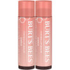 Burt'S Bees 2-Pack Tinted Lip Balm Duo With Raspberry Zinnia And Pink Blossom Shades Long Lasting Hydrating Formula