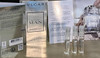 Bvlgari Man Rain Essence Edp Lot Of 3 Mini Spray Sample Vials Each 0.05 Fl Oz/1.5 Ml Each