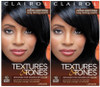 Clairol Textures & Tones Hair Color For Women Of Color 1B Silken Black 1 Application - Pack Of 2