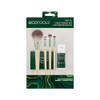 Ecotools Limited Edition Merry Must-Haves Kit Face & Eyeshadow Makeup Brushes Brush Shampoo & Cleanser Blotting Papers For Matte Makeup Eco-Friendly 6 Piece Set