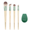 Ecotools Limited Edition Dash Of Glow Kit Makeup Brush & Makeup Sponge Kit For Foundation & Eyesahdow Eco-Friendly Makeup Tools Cruelty- 5 Piece Set