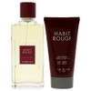 Guerlain Habit Rouge 3.4Oz Edt Spray 2.5Oz Shower Gel Men 2 Pc Set