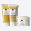 Origins Set: Ginger Souffle Whipped Body Cream & Ginger Burst Savory Body Wash & Smoothing Ginger Body Scrub