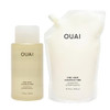 Ouai Fine Shampoo + Refill Bundle - Volumizing Shampoo With Keratin Biotin & Chia Seed Oil For Fine Hair - Delivers Clean Weightless Body - Sulfate Hair Care (2 Count 10 Oz/32 Oz)