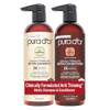 Pura D'Or Professional Grade Clinically Formulated Biotin Shampoo & Conditioner For Hair Thinning - 2X Concentrated Proprietary Herbal Blend Thickening Products For Women & Men Sulfate 16Oz X2