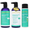 Pura D'Or 3-Piece Complete Set (Shampoo Conditioner Cream) For Sleek & Smooth Frizz- Silky Hair - Infused With Organic Aloe Vera Argan Castor Bergamot & Geranium Oils