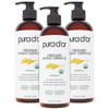 Pura D'Or Organic Wheat Germ Oil (16 Oz X2 = 32 Oz) 100% Pure & Natural Usda Cold Pressed Carrier Oil - Vitamin E Rich Moisturizing & Nourishing Anti-Aging Properties - Healthy Hair Growth