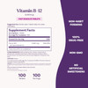 Natrol Vitamin B12 5,000 mcg Fast Dissolve Vitamin B12 Supplement Supports a Healthy Nervous System and Energy Metabolism 100 Tablets