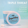 Primal Elements Sugar Scrub Exfoliating Sugar Whip Face and Body Cleanser Moisturizer Sparkling Sugar 10 oz Package
