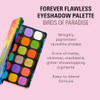 Revolution Beauty London Revolution Forever Flawless Eyeshadow Palette 18 Pigmented Makeup Shades Of Mattes & Shimmers Vegan & Cruelty- Birds Of Paradise 7.76 Oz