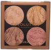 Revolution Beauty London Makeup Revolution Cheek Kit Face Bronzer & Highlighter Palette Highly Pigmented Shimmer Formula 4 Shades Fresh Perspective 8.8G