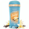 Secret Fresh Antiperspirant Deodorant For Women 72Hr Breathable Sweat & Odor Protection Instant Freshness & Gentle Ph Balancing Minerals Clear Gel Cozy Vanilla Scent 2.6 Oz