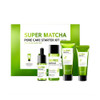 Some By Mi Super Matcha Pore Care Starter Kit/Toner 1.01Oz Serum 0.33Oz Cleansing Gel 1.42Oz Clay Mask 1.48Oz / Sebum Anti-Wrinkle And Trouble Care/Facial Skin Care Set