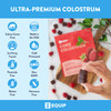 Equip Foods Core Bovine Colostrum Gummies - Delicious 1g Per Seving Grass Fed Colostrum Supplement - Gut Health Immunity Recovery Hair & Skin - 60 Bovine Colostrum Gummies 30 Servings Raspberry
