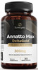 Sunergetic Premium Annatto Tocotrienol Supplement – with DeltaGold – Tocotrienols Vitamin E 300 mg – Supports Liver Immune & Heart Health - Delta + Gamma Tocotrienols (30 Liquid Capsules)