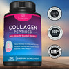 Sunergetic Premium Collagen Peptides Capsules – 2500 mg of VERISOL Collagen Peptides Type 1 & Type 3 – Multi Collagen Supplement to Support Joint Health Hair Skin & Nails – 150 Collagen Capsules
