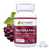EZ Melts Dissolvable Resveratrol Supplement 150 mg Sugar-Free 1-Month Supply