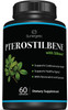 Sunergetic Premium Pterostilbene Supplement – Pterostilbene with Resveratrol & Quercetin – Supports Healthy Aging – Natural Source Pterostilbene 100mg per Serving – 60 Capsules Sunergetic Premium Pterostilbene Supplement – Pterostilbene with Resveratrol & Quercetin – Supports Healthy Aging – Natural Source Pterostilbene 100mg per Serving – 60 Capsules