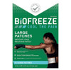 Biofreeze Cool The Pain Large Patches Menthol -Pain Relieving Path 15 Large Patches 5.5 in x3.94 in (14cm x10cm) Each