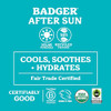 Badger Coconut Aftersun Balm 100% Organic Soothing Sunburn Relief Great Smelling Moisturizing & Hydrating After Sun Skin Care 2 Oz Tin