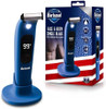 Barbasol Hybrid Face & Body Single Blade Shaver - Rechargeable Wet/Dry Led Screen Built-In Light