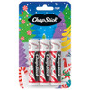 Chapstick Lip Balm Candy Cane 3-Count – Fresh & Minty Lip Moisturizer Stocking Stuffer 0.15 Oz Ea