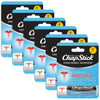 Chapstick Classic Medicated Lip Balm 6-Pack – External Analgesic Skin Protectant For Dry Lips & Cold Sore Pain Relief 0.15 Oz Ea