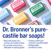 Dr. Bronner'S - Pure-Castile Bar Soap (Peppermint 5 Ounce 6-Pack) - Made With Organic Oils For Face Body & Hair Gentle & Moisturizing Biodegradable Vegan Cruelty- Non-Gmo
