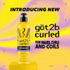 Got2B Curled Detangler 7.5Oz For All Curl Types Wavy Curly & Coily Hair Helps To Detangle Your Hair For Easy Slip