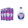 Lady Speed Stick Invisible Dry Antiperspirant Deodorant Shower Fresh 4 Pack Of 2.3Oz & Softsoap Antibacterial Liquid Hand Soap Refill White Tea & Berry 50Oz