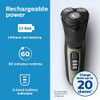 Philips Norelco Shaver 3600 Series Wet And Dry Electric Shaver P-Cap Travel Pouch Ash Gold Model S3242/90