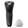 Philips Norelco Shaver 1100 Series Dry Electric Shaver 27 Self-Sharpening ComfortCut Blades 4D Floating Heads P-Cap Deep Black Model S1016/90